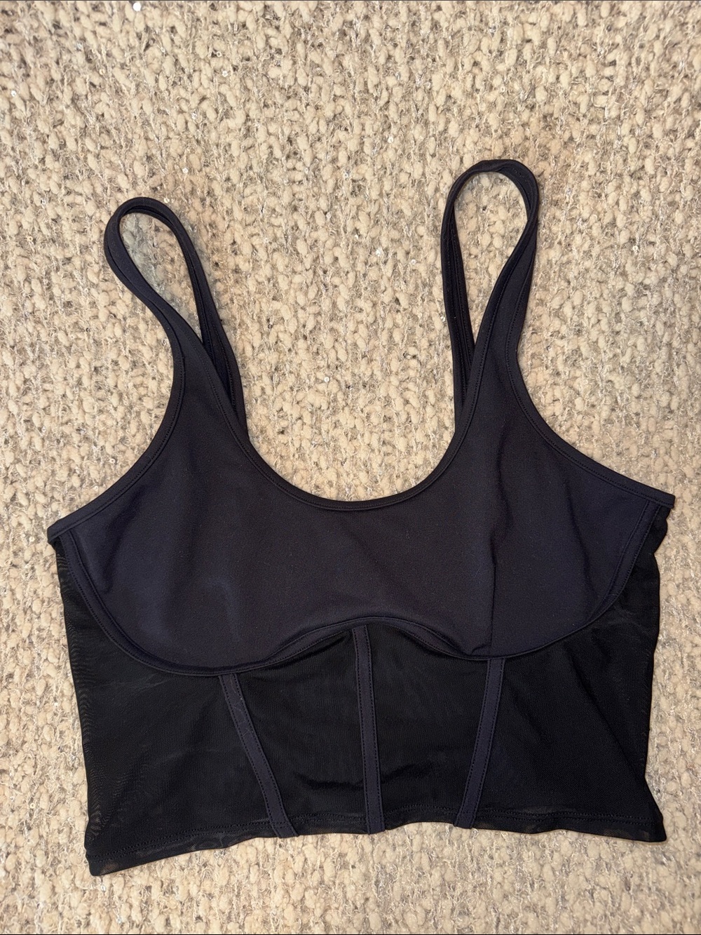 Alo Yoga Mesh Sports Bra Tank Top